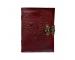 Celtic Embossed Heart Love Leather Journal Blank Dairy Note Book Handmade Paper 120 Pages